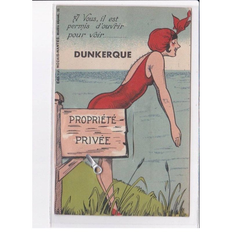 DUNKERQUE: a vous, il est permis d'ouvrir pour voir, propriété privée, système - très bon état
