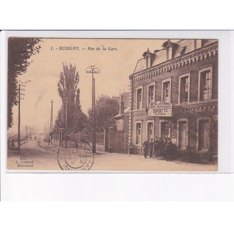 BUSIGNY: rue de la gare - très bon état
