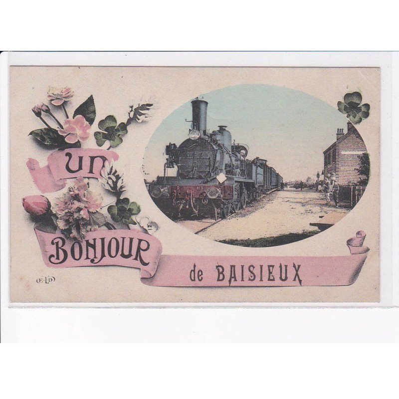 BAISIEUX: un bonjour, la gare, train - trsè bon état