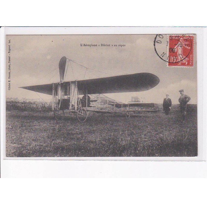environs de DOUAI: l'aéroplane "blériot" au repos - très bon état