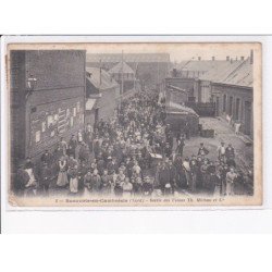 BEAUVOIS-en-CAMBRESIS: sortie des usines Th. Michau et Cie - état