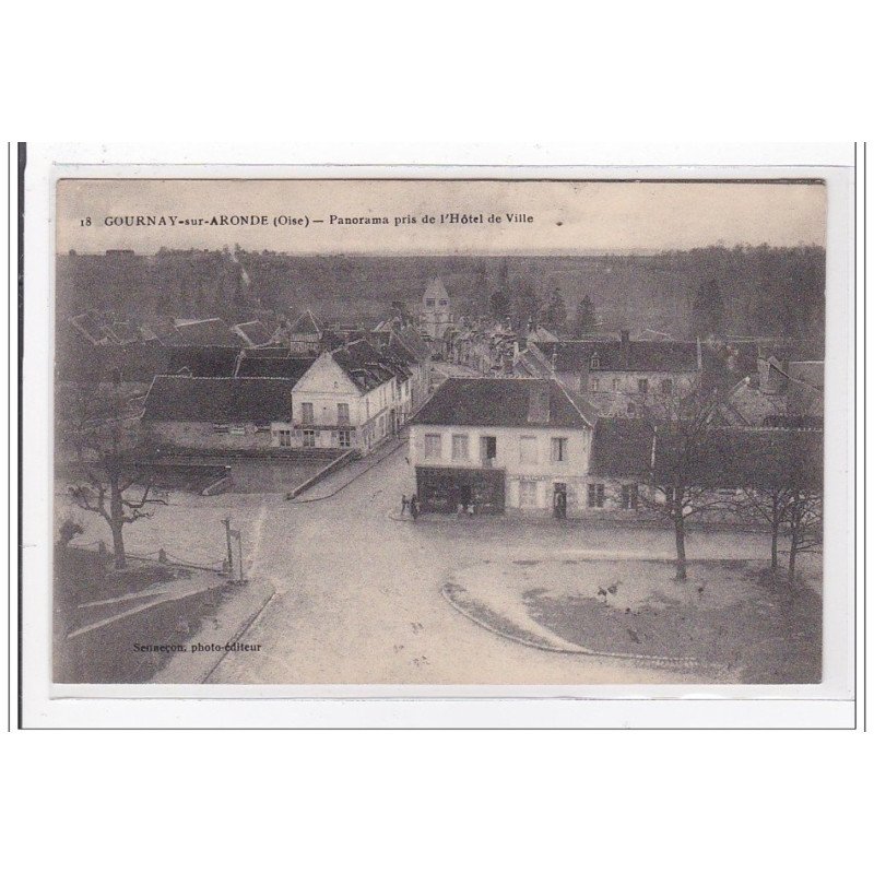 COURNAY-sur-ARONDE : panorama pris de l'hotel de ville - tres bon etat