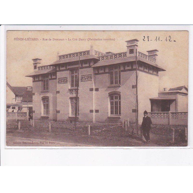 HENIN-LIETARD: rue de drocourt, la cité darcy (habitation ouvrière) - très bon état