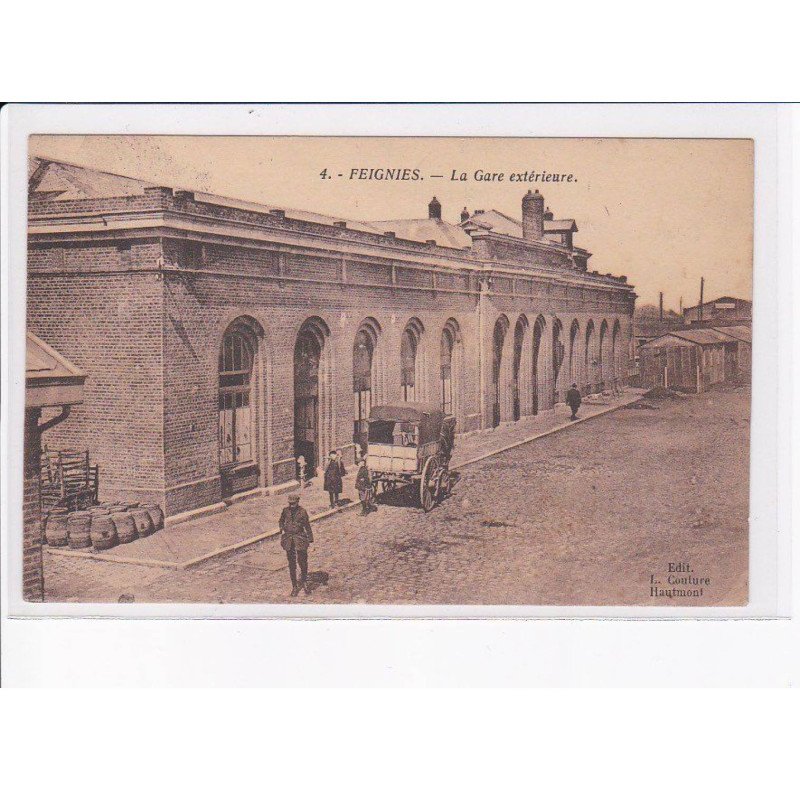 FEIGNIES: la gare extérieure - état