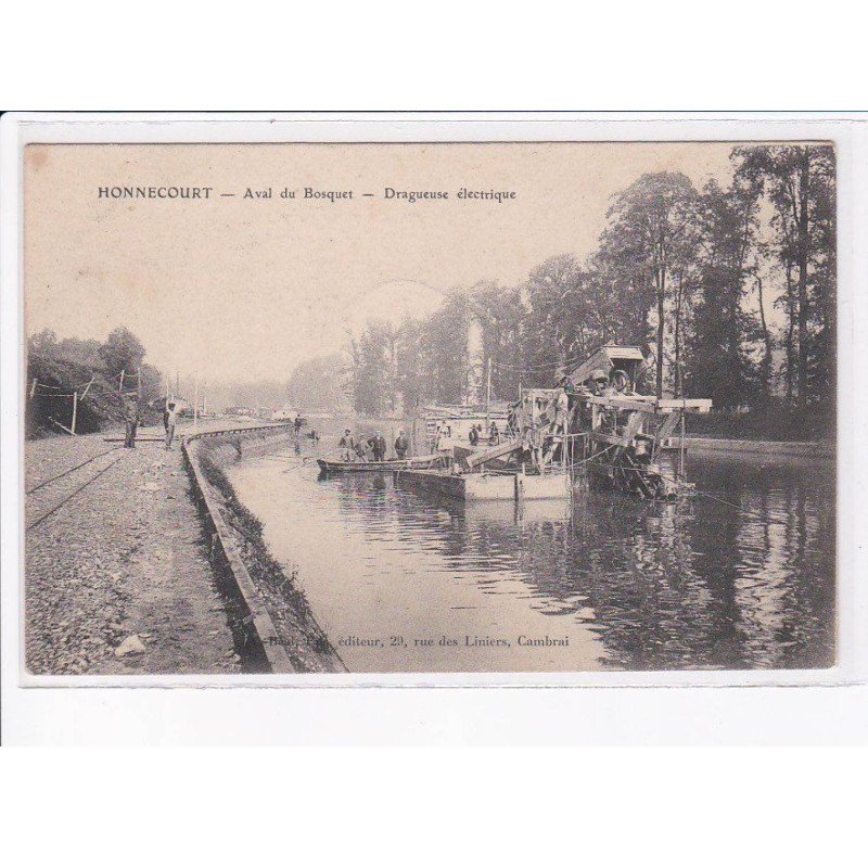 HONNECOURT: aval du bosquet, dragueuse électrique - très bon état