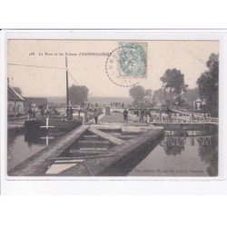 HONNECOURT: le pont et les ecluses - très bon état