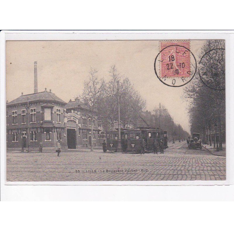 LILLE: le boulevard vauban, tramway - très bon état