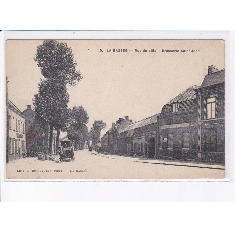 LA BASSEE: rue de lille, brasserie saint-jean - très bon état