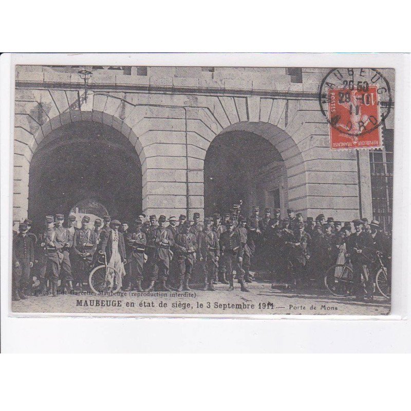 MAUBEUGE: en état de siège 3 septembre 1911 - très bon état