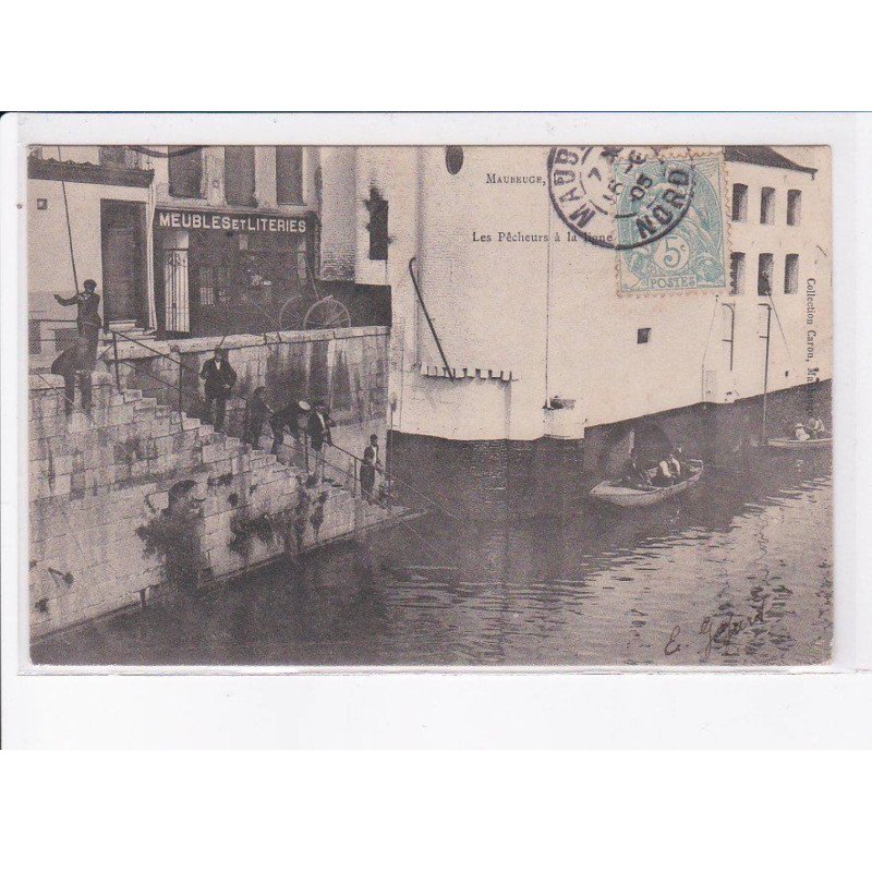MAUBEUGE: meubles et literies, pêcheurs à la ligne - très bon état