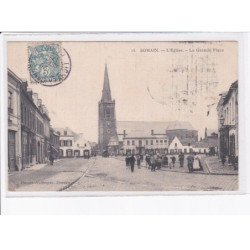 SOMAIN: l'église, la grande place - très bon état