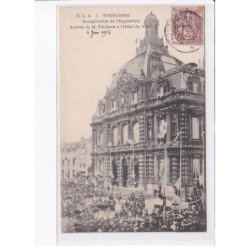 TOURCOING: inauguration de l'exposition arrivée de M. Fallières à l'hôtel de ville - très bon état