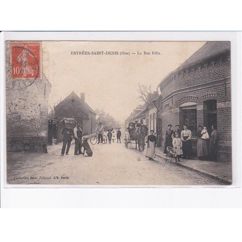 ESTREES-SAINT-DENIS: la rue félix - état