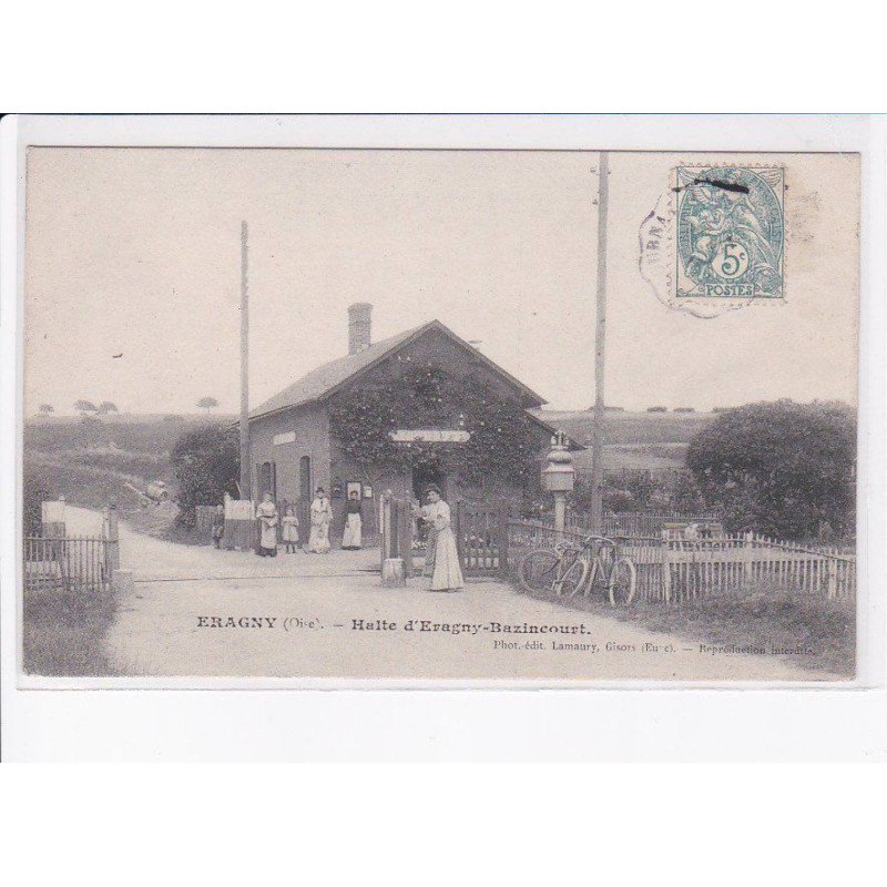 ERAGNY: halte d'eragny-bazincourt, gare - très bon état