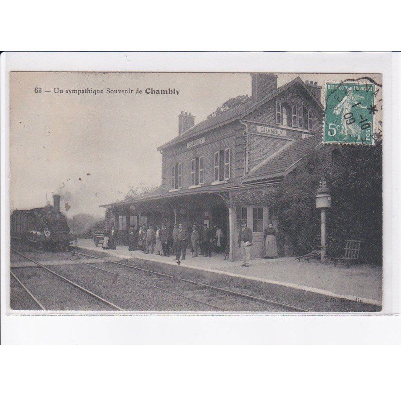 CHAMBLY: un sympathique souvenir, gare - très bon état