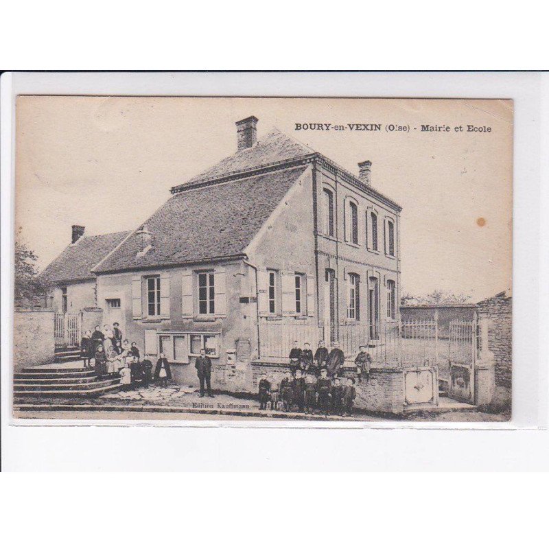BOURY-en-VEXIN: mairie et école - état