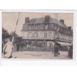 COMPIEGNE: le passage à niveau, l'hôtel masset - très bon état