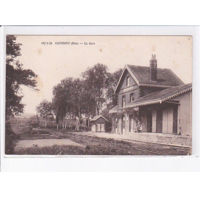 CAUVIGNY: la gare - état