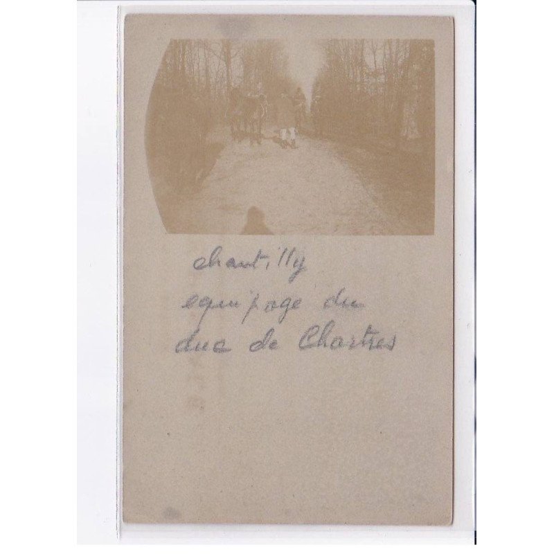 CHANTILLY: équipage du duc de chartres 2CPA, chasse à courre - très bon état