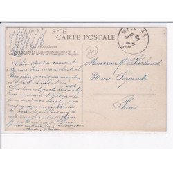 MERU: les troubles de méru, le 8e chasseurs barrant une rue de méru - très bon état