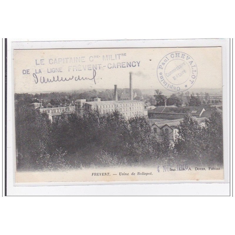 FREVENT : usine de rollepot - tres bon etat
