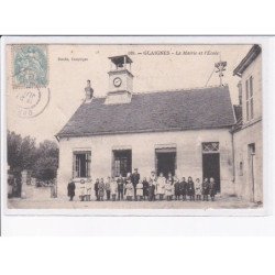 GLAIGNES: la mairie et l'école - état