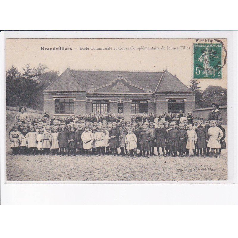 GRANDVILLIERS: école communale et cours complémentaire de jeunes filles - très bon état