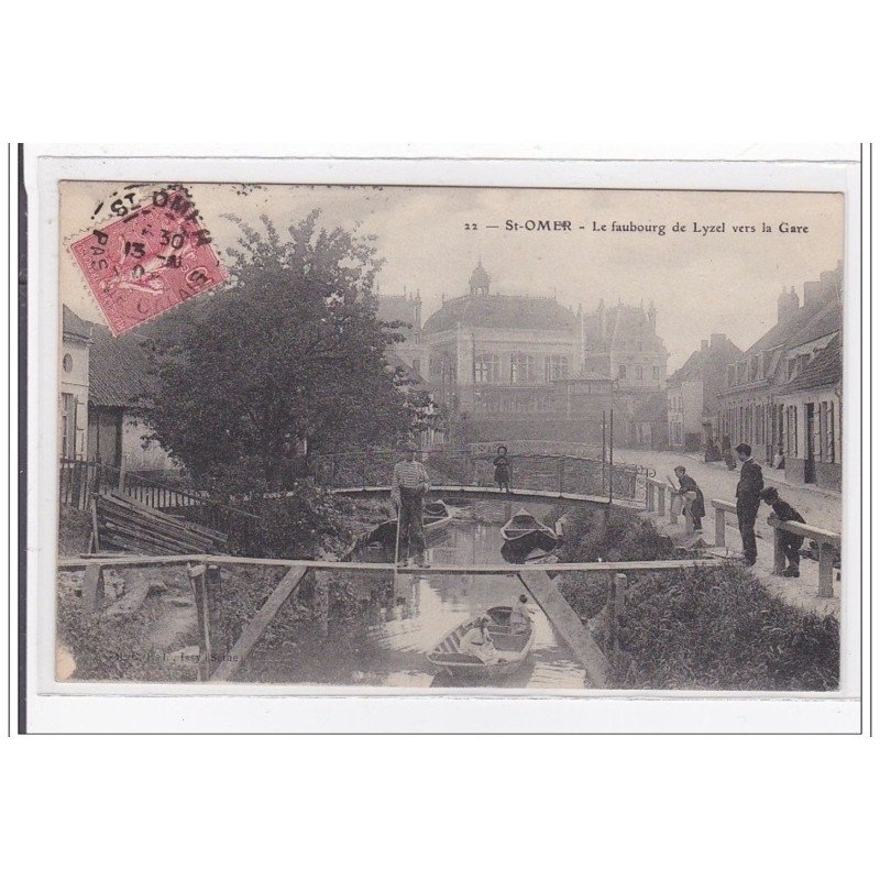 St-OMER : le faubourg de lyzel vers la gare - tres bon etat