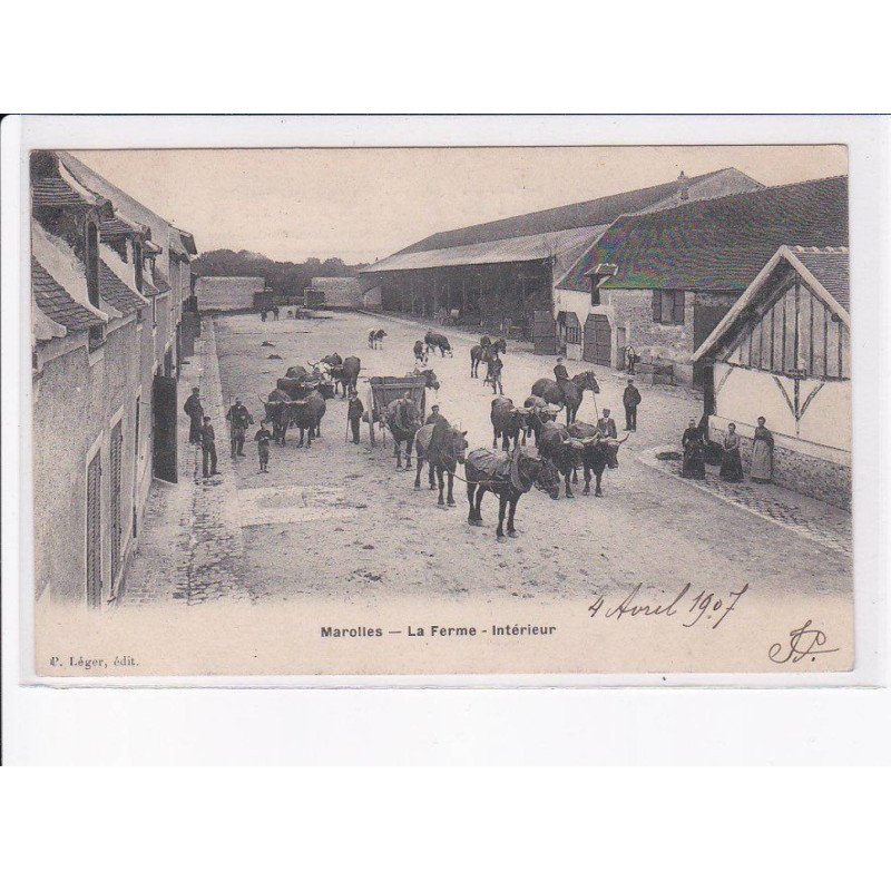MAROLLES: la ferme, intérieur - très bon état
