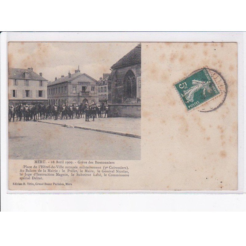 MERU: 1909, grève des boutonniers - état