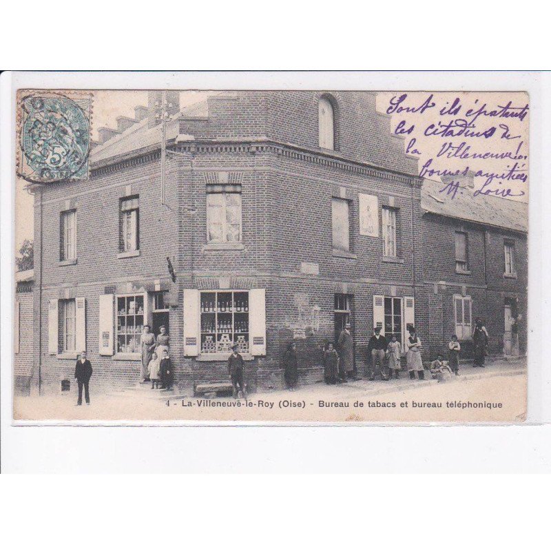 LA VILLENEUVE-le-ROY: bureau de tabacs et bureau téléphonique - très bon état