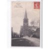 JUVIGNIES: l'église et le clocher, vue extérieur, côté ouest - très bon état