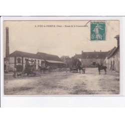 IVRY-le-TEMPLE: ferme de la commanderie, batteuse - très bon état