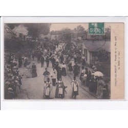 TRACY-le-MONT: parade du 17 mai 1908, le défilé 2e vue - très bon état