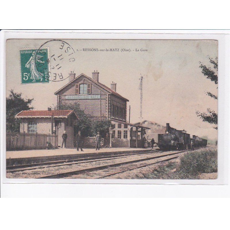 RESSONS-sur-le-MATZ: la gare - très bon état