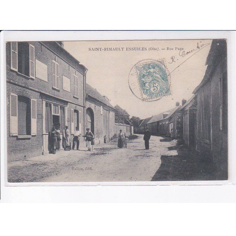 SAINT-RIMAULT ESSUILES: rue page - très bon état