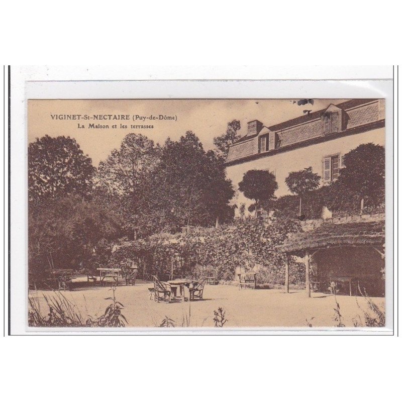 VIGINET-st-NECTAIRE : la maison et les terrasses - tres bon etat