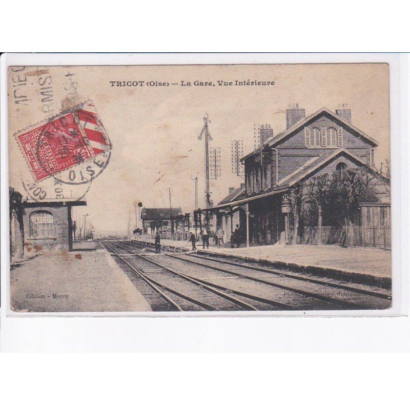 TRICOT: la gare, vue intérieure - état