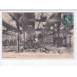 NOYON: fonderies muller, roger, vue du hall et fonderie - état