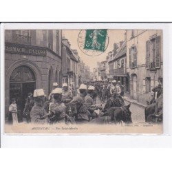 ARGENTAN: rue saint-martin, militaires - très bon état