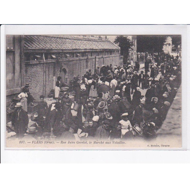 FLERS: rue jules gevelot, le marché aux volailles - très bon état
