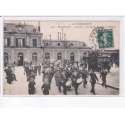 ARGENTAN: la gare, arrivée des sociétés de musique - très bon état