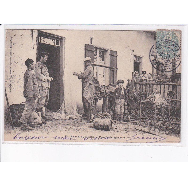 BERCK-sur-MER: famille de pêcheurs - très bon état