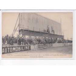 BOULOGNE-sur-MER: coupe de voiturettes, le tableau d'affichage des concurrents marquant les résultats - très bon état