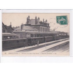 BERCK-PLAGE: intérieur de la gare (côté ouest), départ du tortillard - très bon état