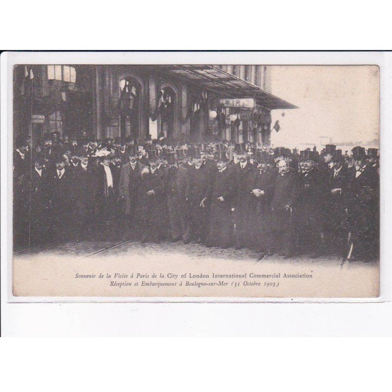 BOULOGNE-sur-MER: souvenir de la visite à paris de la city of london international commercial association- très bon état