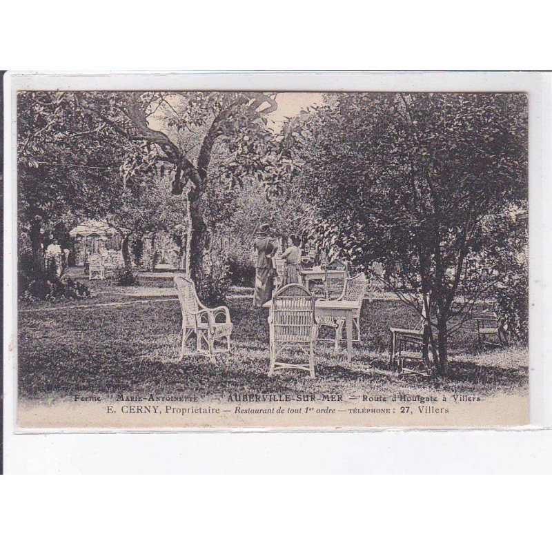 AUBERVILLE-sur-MER: restaurant du tout 1er ordre, ferme "marie-antoinette" - très bon état