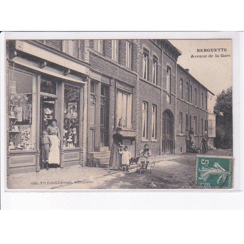 BERGUETTE: avenue de la gare - état