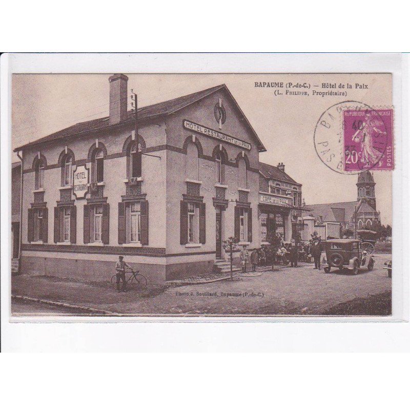 BAPAUME: hôtel de la paix - très bon état