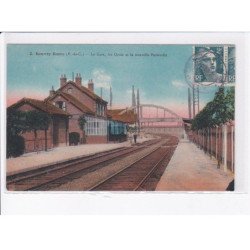 BEUVRY-GORRE: la gare, les quais et la nouvelle passerelle - très bon état